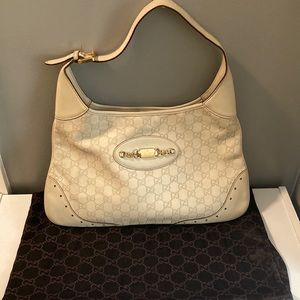 Cream Gucci Leather Handbag